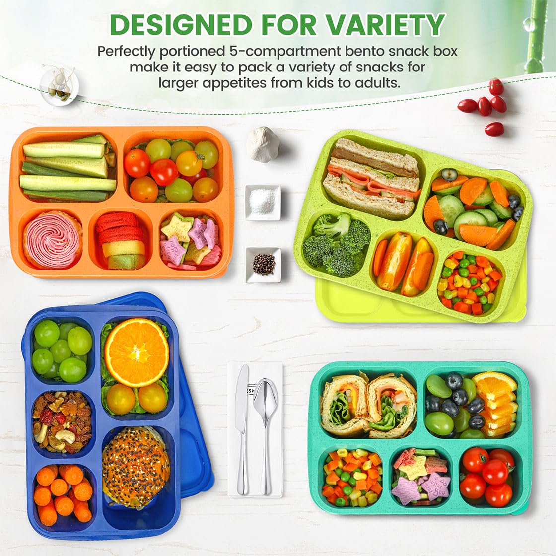 Caperci colorful lid sets aid quick organization and identification.