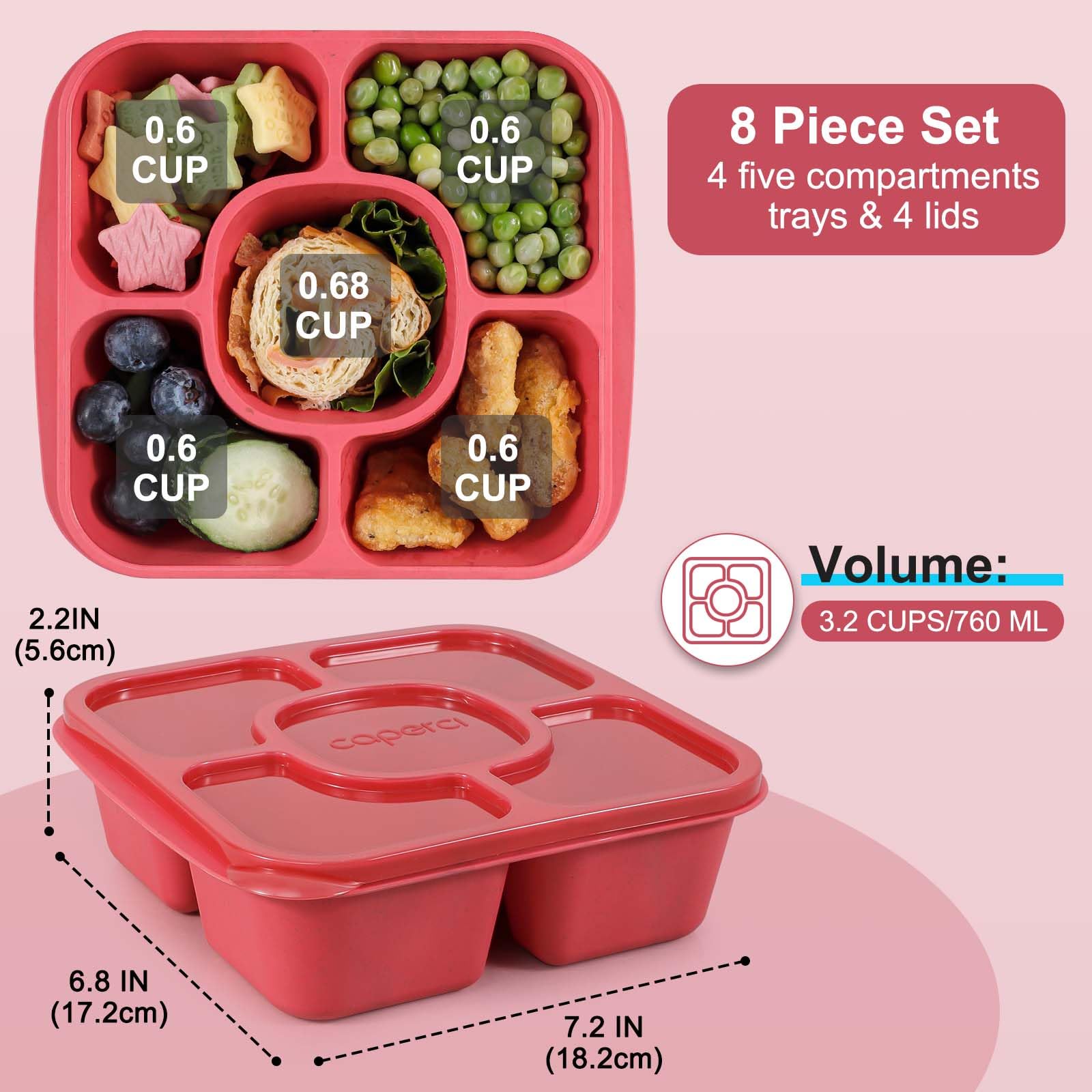 Caperci top-rack dishwasher-safe lids simplify cleanup after meals.