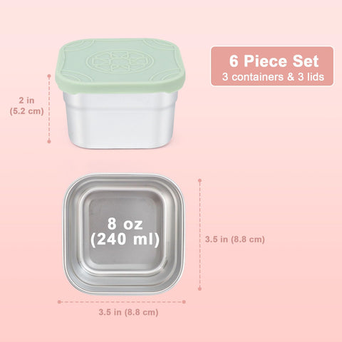 Caperci durable stainless steel with BPA-free lids