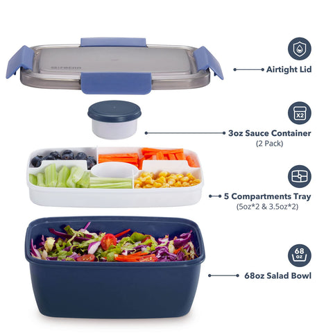 Caperci includes two 3-ounce sauce cups for dressings and dips.