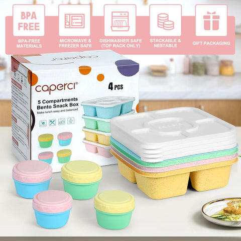 Caperci microwave-safe lunch box for quick reheating meals.