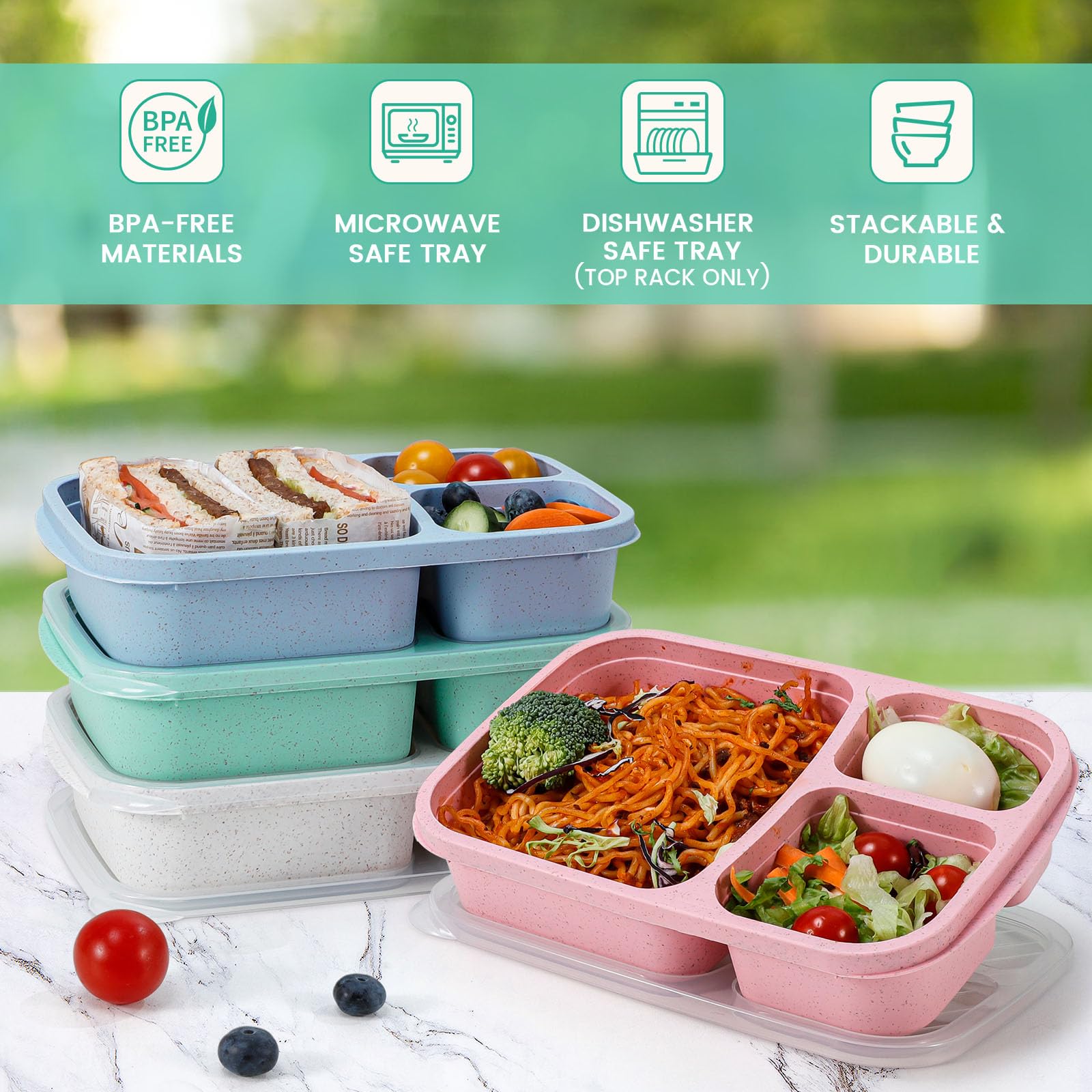 Caperci 4-pack meal-prep containers simplify weekly planning
