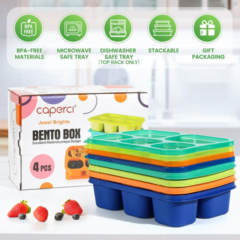 Caperci microwave-safe containers allow reheating up to three minutes.