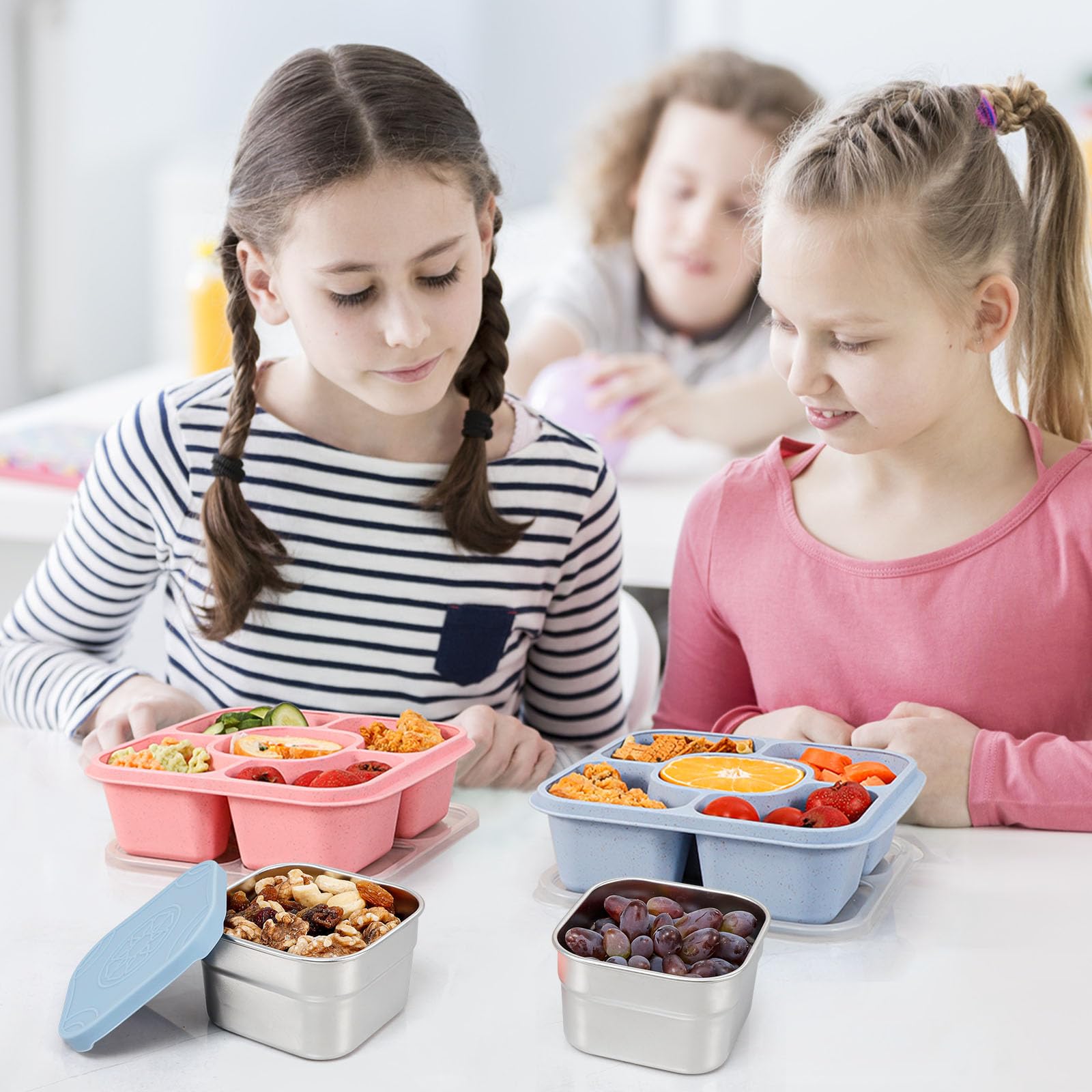 Caperci portable lunch containers fit bags and lunch boxes