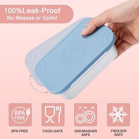 Caperci leak-proof silicone lid seals securely to prevent spills.