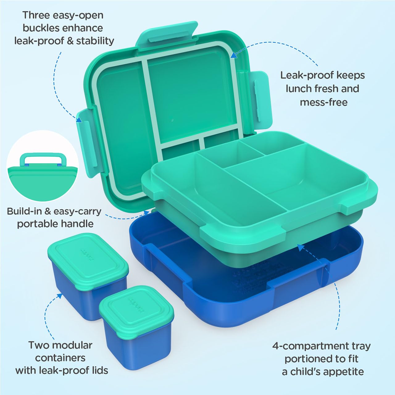 Caperci silicone-lined lid ensures leak prevention and freshness