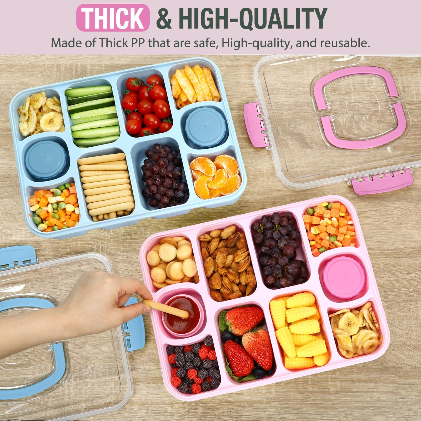 Caperci Snackle Box leak-proof lid keeps contents fresh