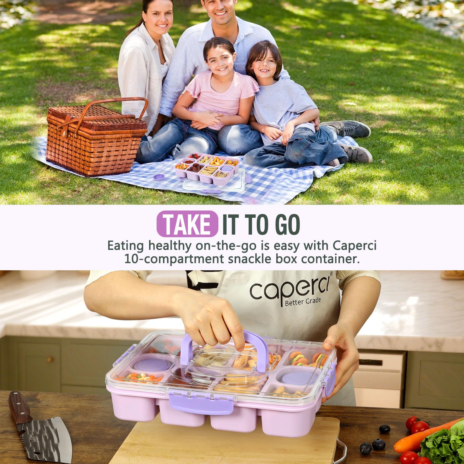 BPA-free materials provide safe, reusable storage for everyday snacks.