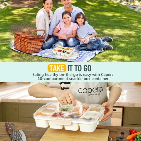 Caperci Snackle is dishwasher safe on the top rack for easy cleanup.