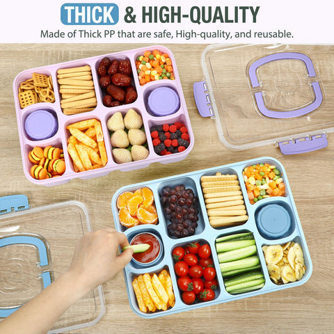 Leak-proof lid and seals keep snacks fresh during travel.