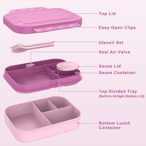 Caperci stackable bento bottom container sealing freshness with air-tight design.