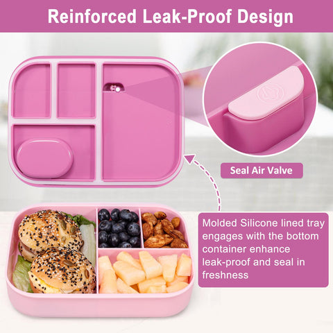 Caperci stackable bento sleek two-tone design adds style to lunch.