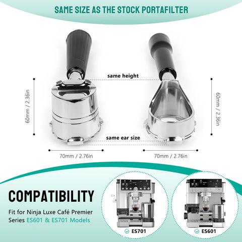 CAPFEI curved-bottom bottomless portafilter enables real-time observation of espresso extraction.