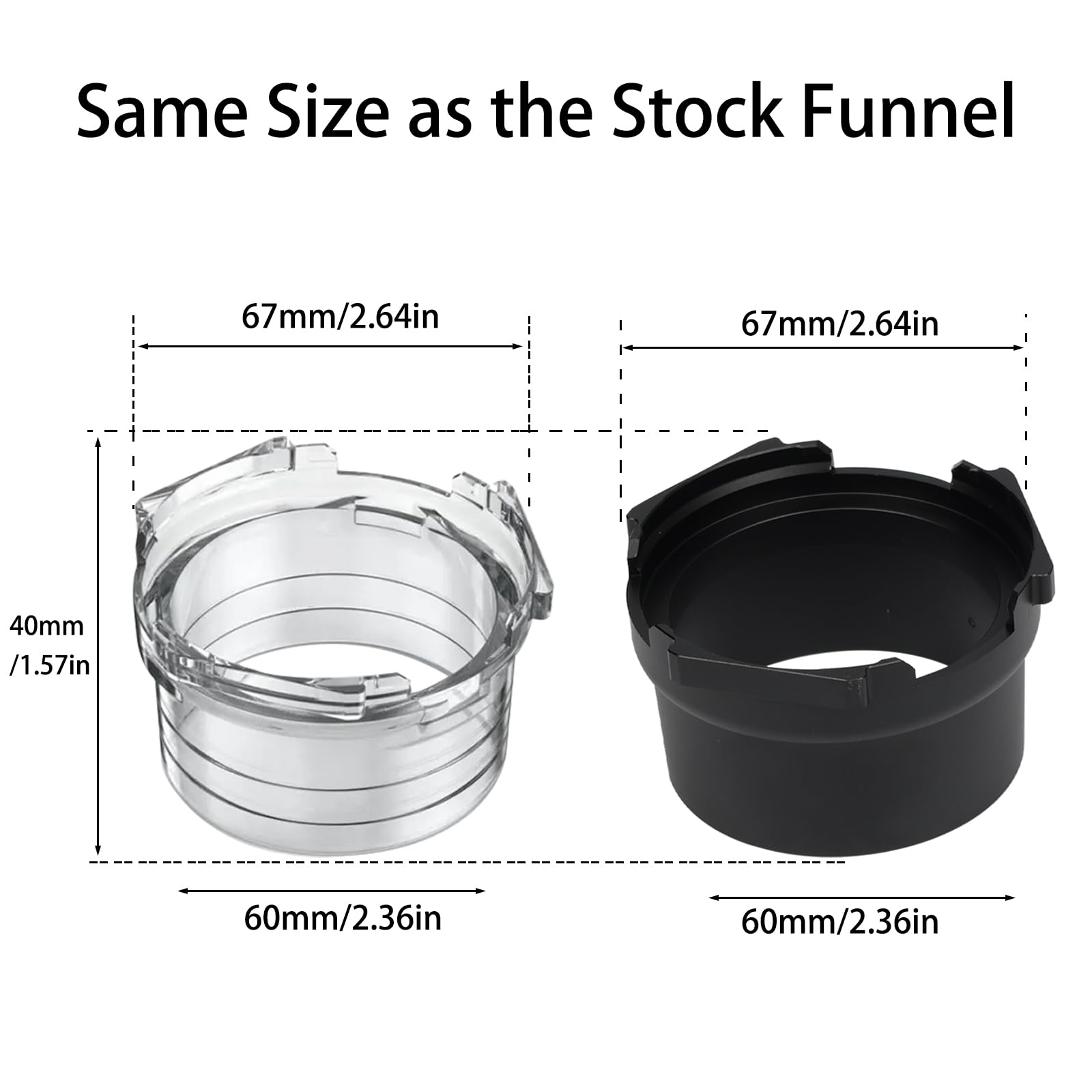 Upgrade CNC machined dosing funnel for Ninja Luxe Café Premier Series