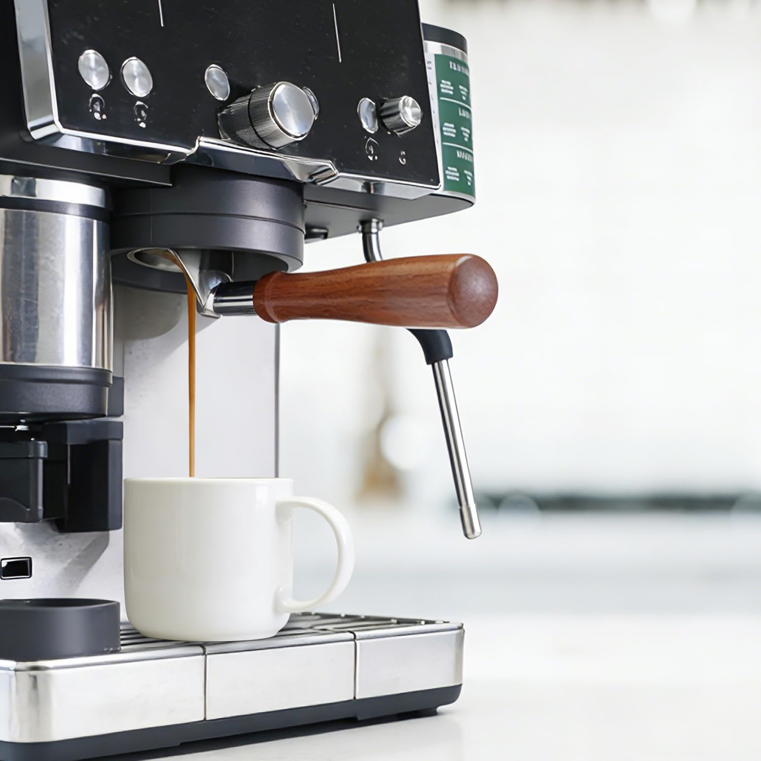 CAPFEI easy-clean bottomless portafilter with no dead corners.