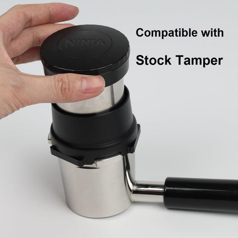 Ninja Luxe ES601C portafilter with CAPFEI funnel attachment