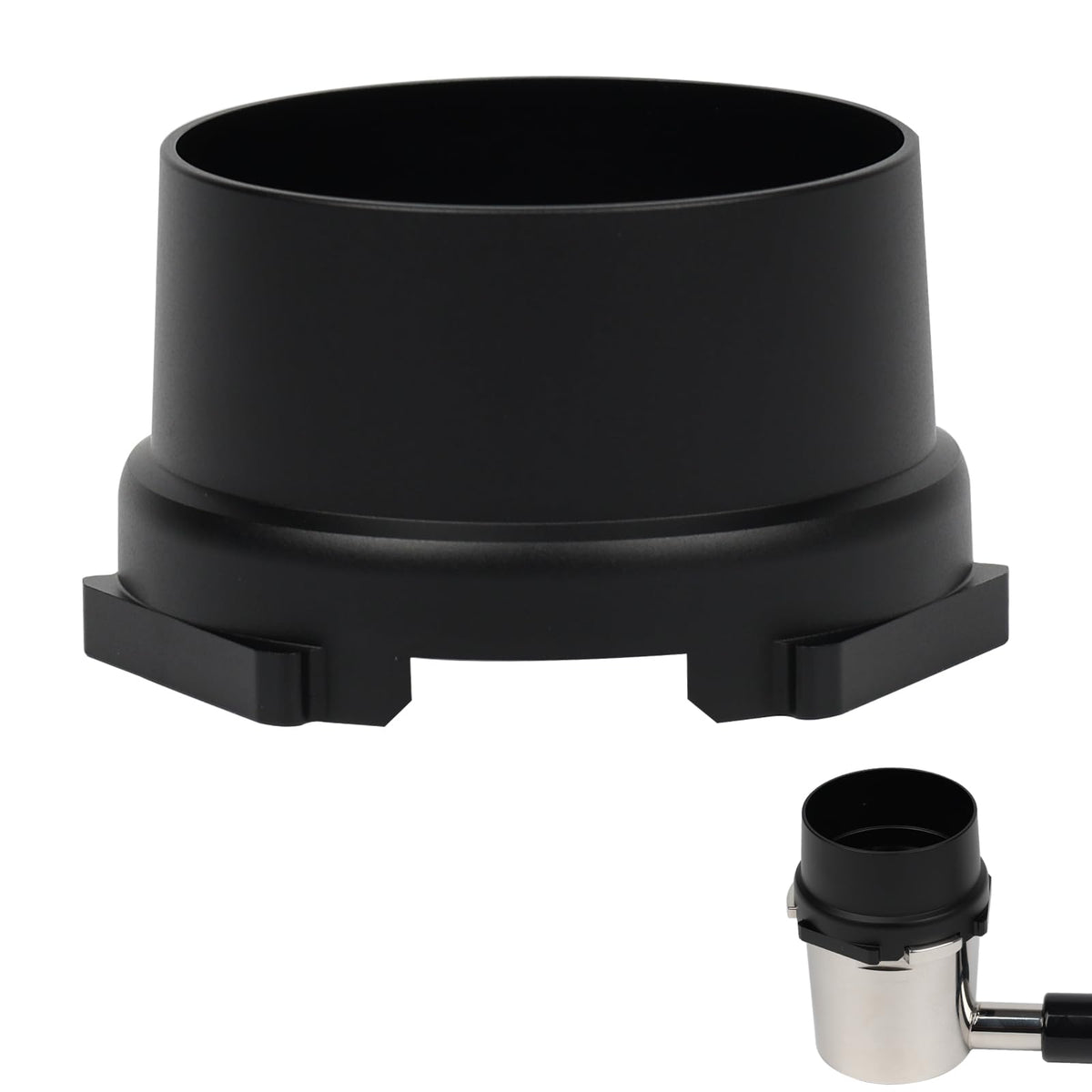 CAPFEI portafilter funnel for Ninja Luxe ES601 with mess-free seating