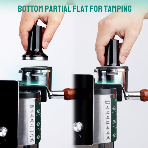 CAPFEI SUS304 stainless steel bottomless portafilter for durability and easy cleaning.