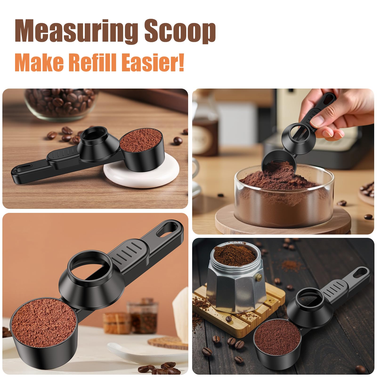 CAPMESSO 2-tablespoon scoop ensures consistent flavor with every brew.