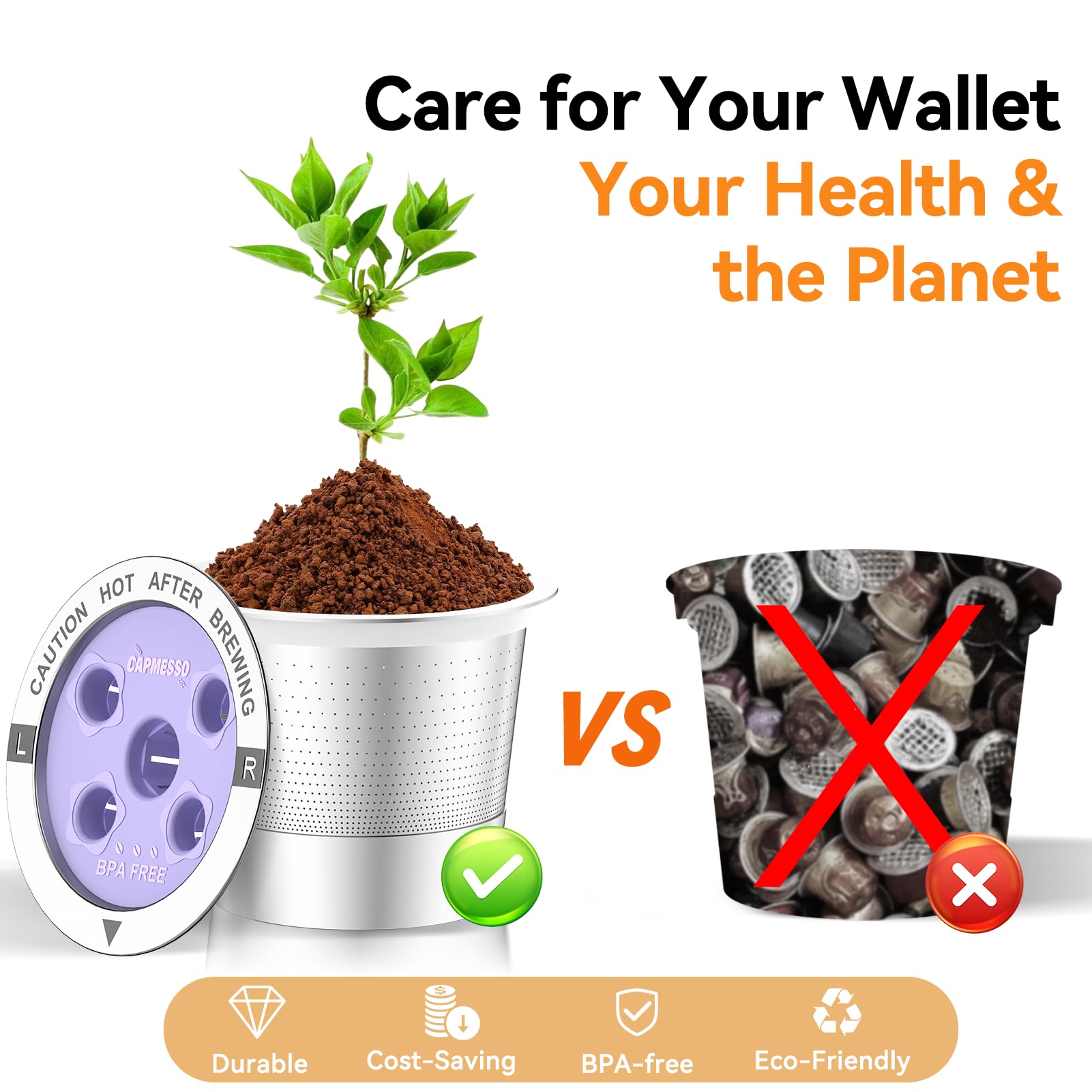CAPMESSO compatible with Keurig K Supreme, K Slim, K-Duo Gen 2