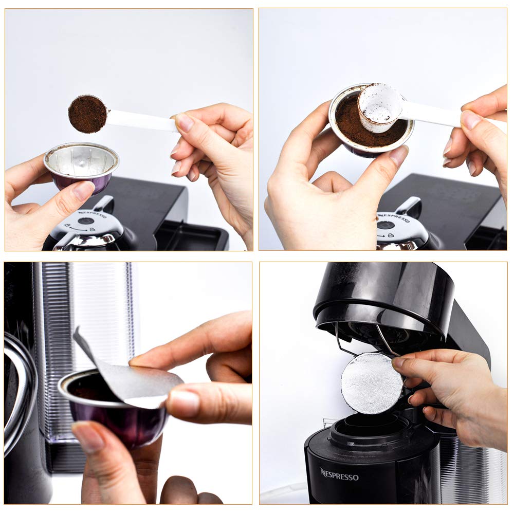 CAPMESSO kitchen scene with reusable lids in action.