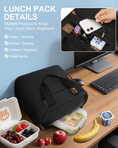 Capolo front pockets organize utensils and napkins