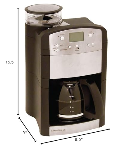 Capresso CoffeeTeam GS glass carafe for easy viewing and fast serving