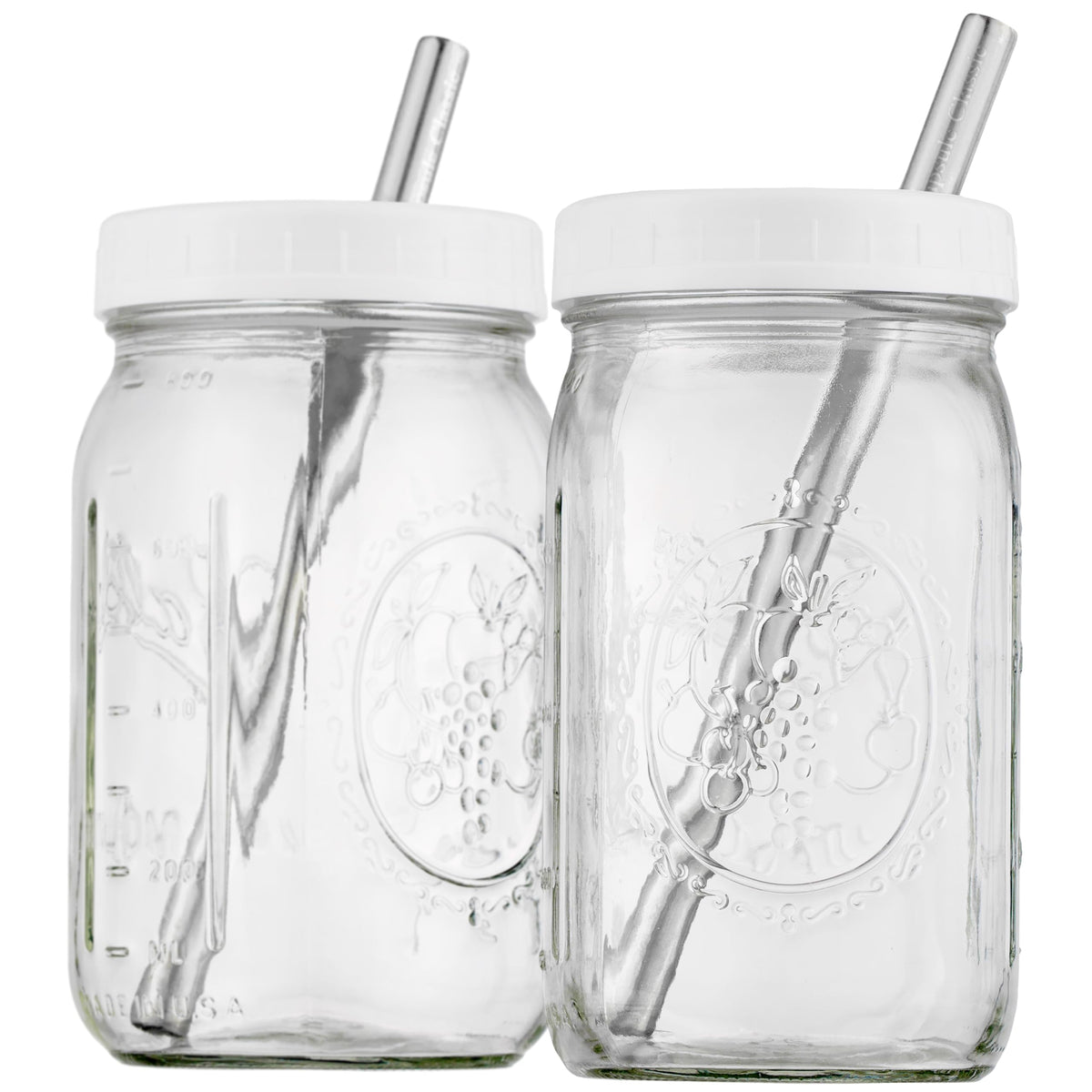 Capsule Classic 32oz mason jar boba tea cup for on the go refreshing drinks