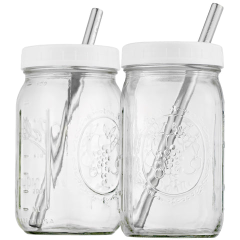 Capsule Classic 32oz mason jar boba tea cup for on the go refreshing drinks