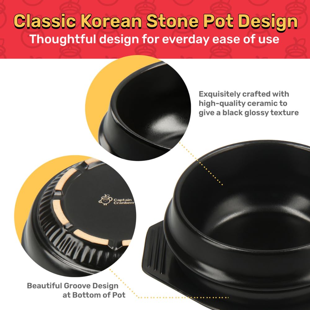 Captain Cranberry ceramic stone pot heating evenly for flavorful soups and stews