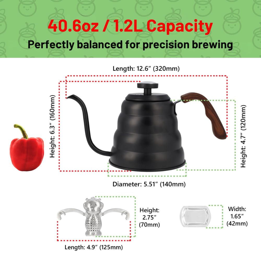 Captain Cranberry kettle thermometer lid ensures accurate heat guidance.