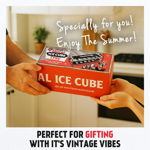 Captain Cranberry retro lever release eases ice cube extraction