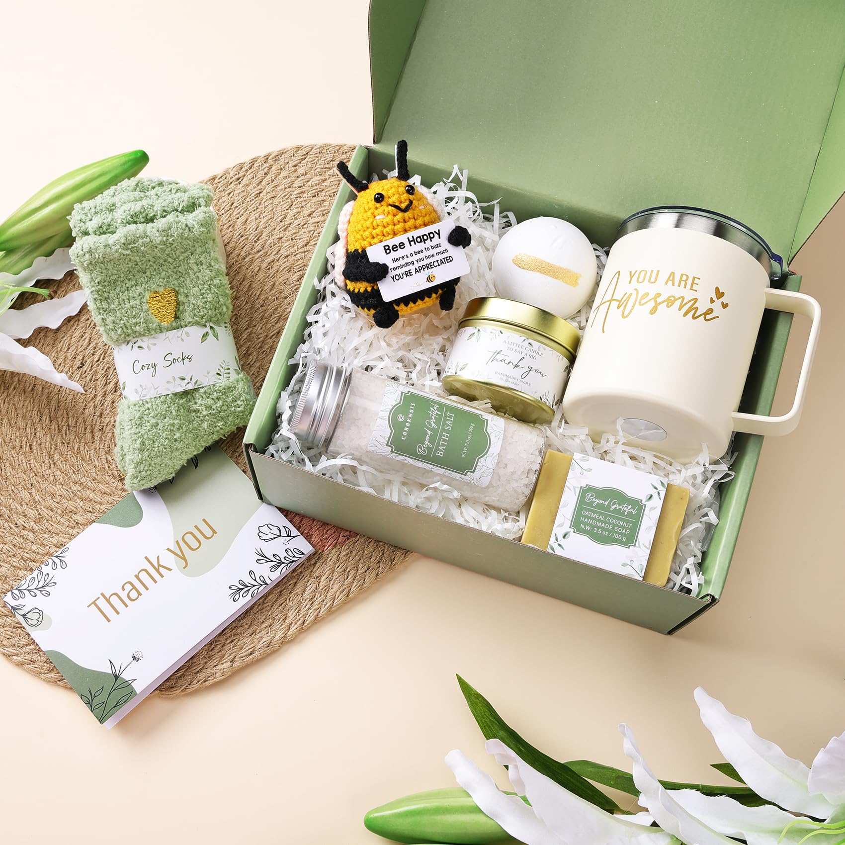 CARAKNOTS crochet bee keepsake adds a charming thank-you touch