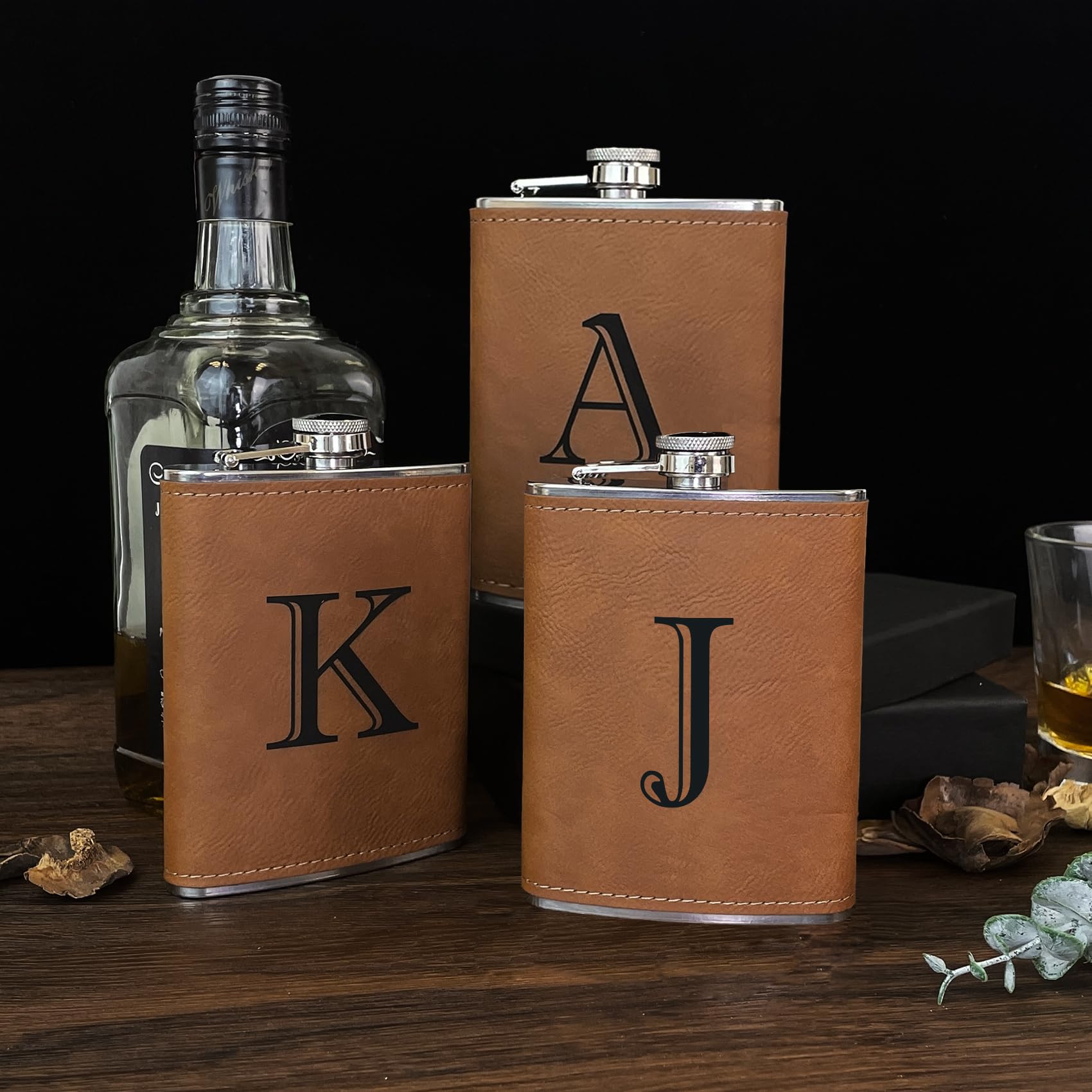 CARAKNOTS flask with funnel included for easy filling and gifting.