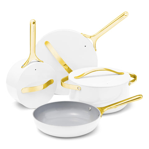 Caraway 12-piece cookware set 10.5-inch frying pan for even sautéing with little oil