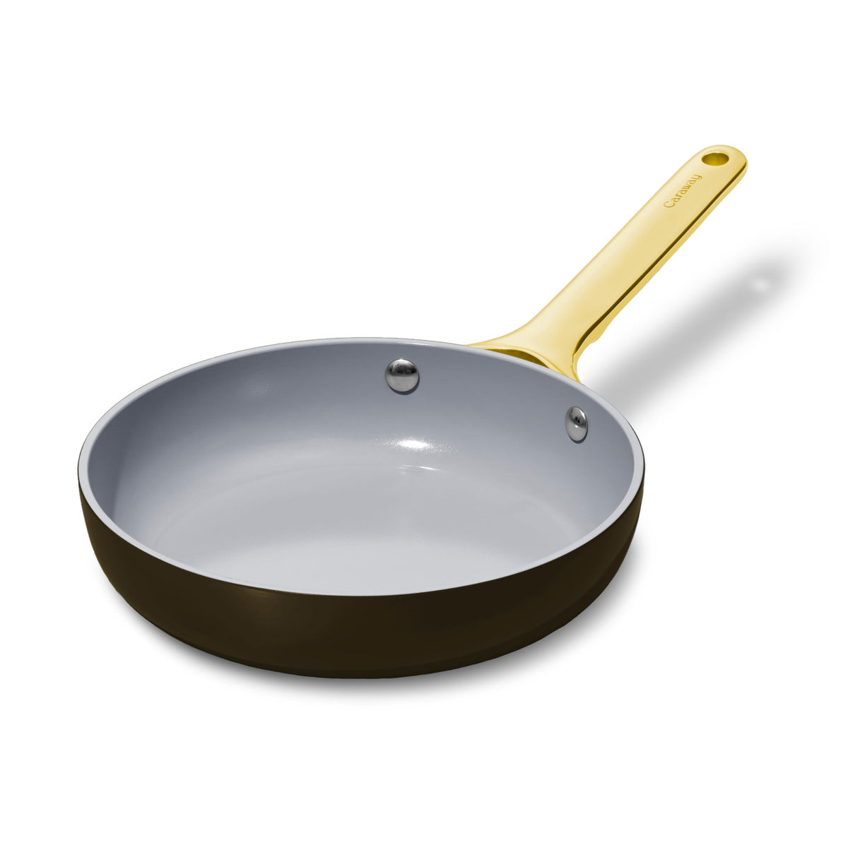 Caraway 8-inch mini fry pan hero shot, ideal for solo meals and quick sauté