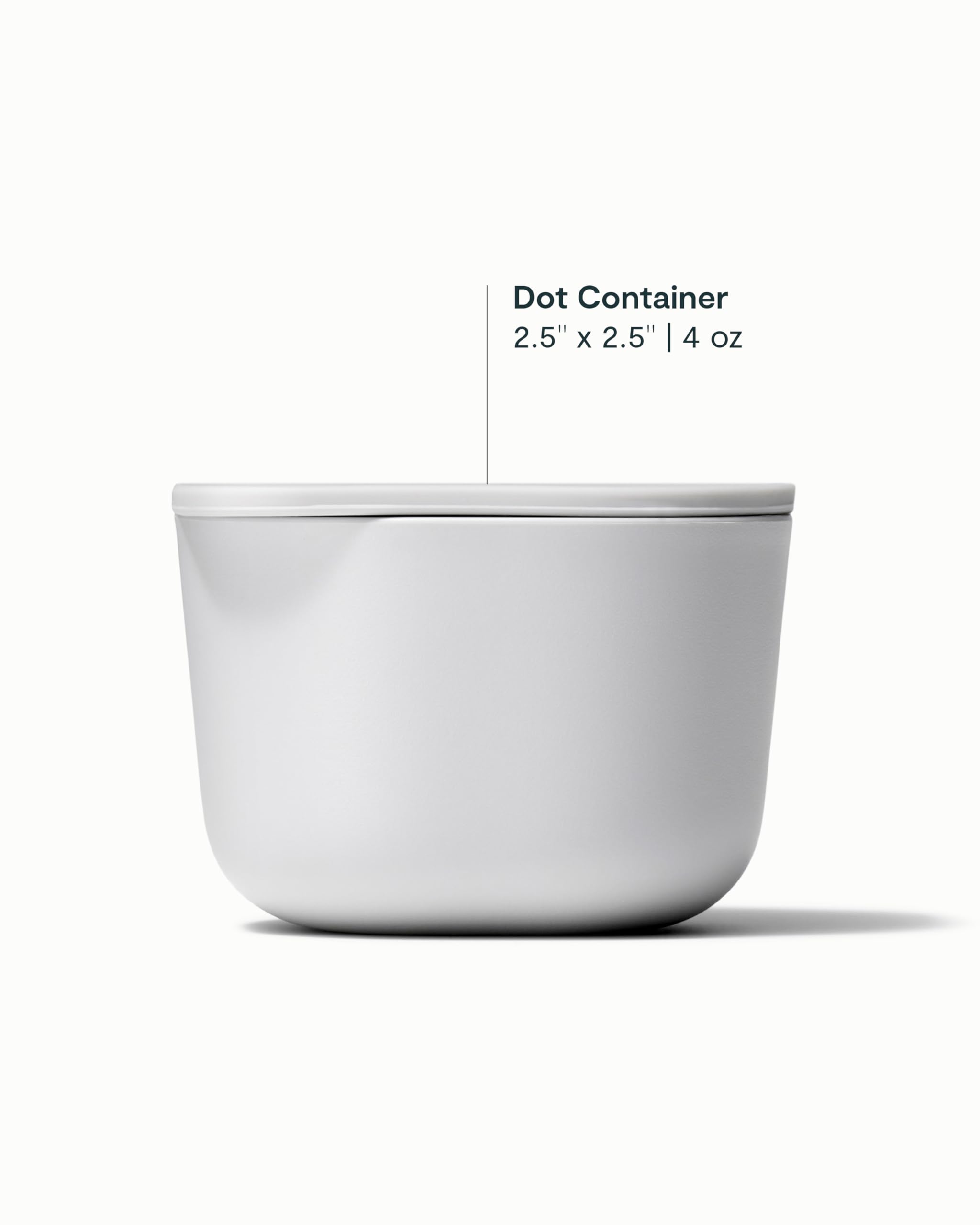 Caraway Dot Inserts shown inside glass containers for organized on-the-go meals.