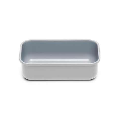 Caraway 1lb loaf pan angled shot for easy-release baking.