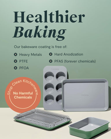 Caraway compact mini bakeware design fits small kitchens and tight spaces