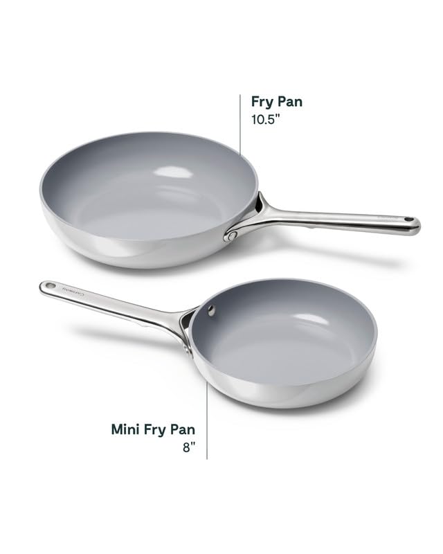 Caraway mini fry pan veggie sauté showing even heat release