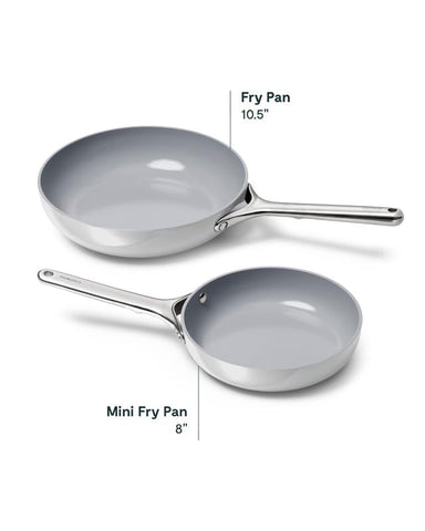 Caraway mini fry pan veggie sauté showing even heat release