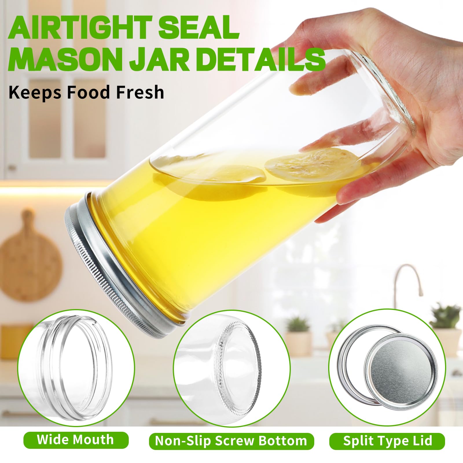 CARBLIN fermentation ready jar ideal for pickling projects.