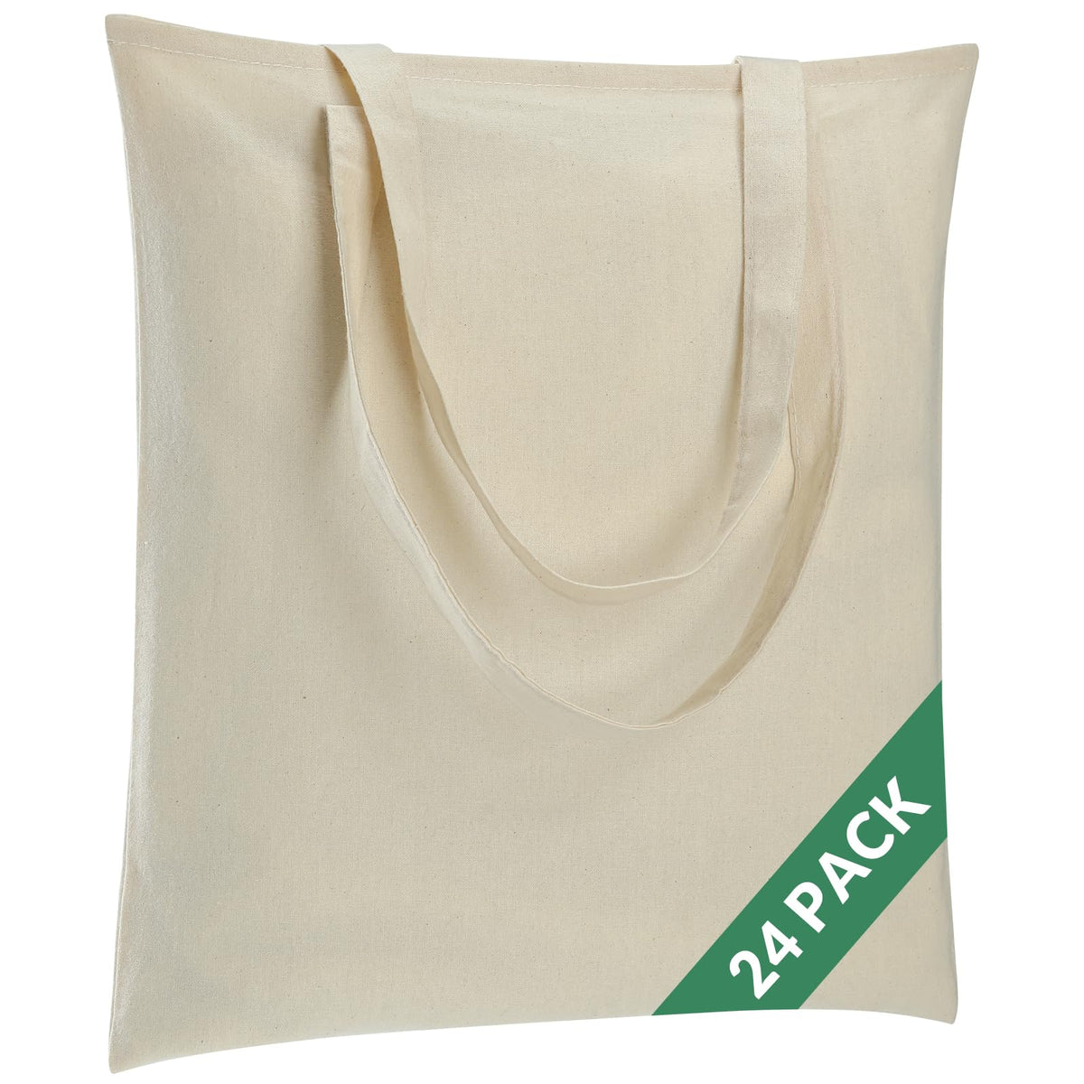 Carbrea canvas tote bag folded compact, easy to tuck in a pocket for on-the-go storage.