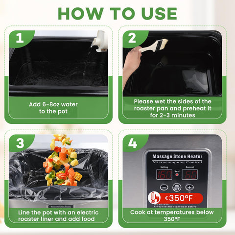 CAREGY roaster liner protects the pan during cooking and serves as a barrier.
