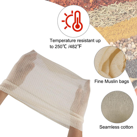 CARGEN muslin bag close-up highlighting breathable mesh for efficient filtration