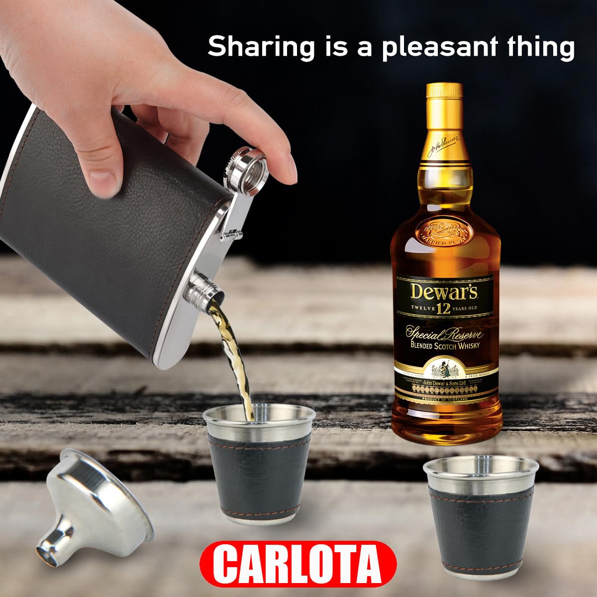 Carlota hip flask gift box suitable for gifting on special occasions