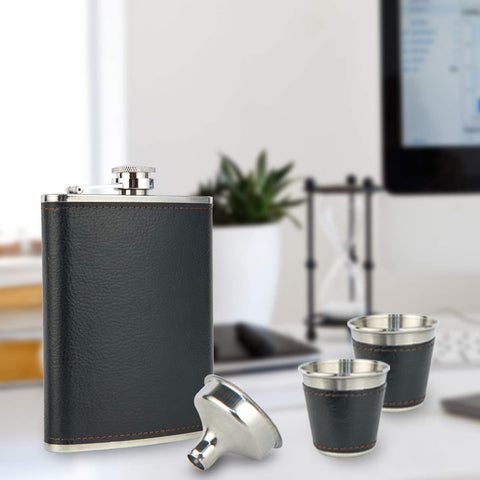 Carlota hip flask compact design fits pockets for discreet sipping anywhere