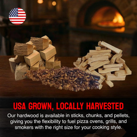 Carolina Cookwood 6-inch splits fit popular portable ovens like Ooni and Gozney.