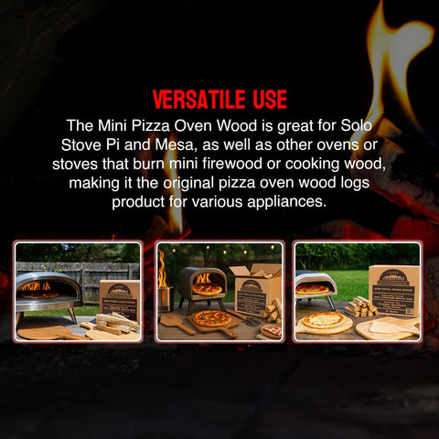 Carolina Cookwood naturally cured white oak preserves deep, genuine flavors for pizzas.