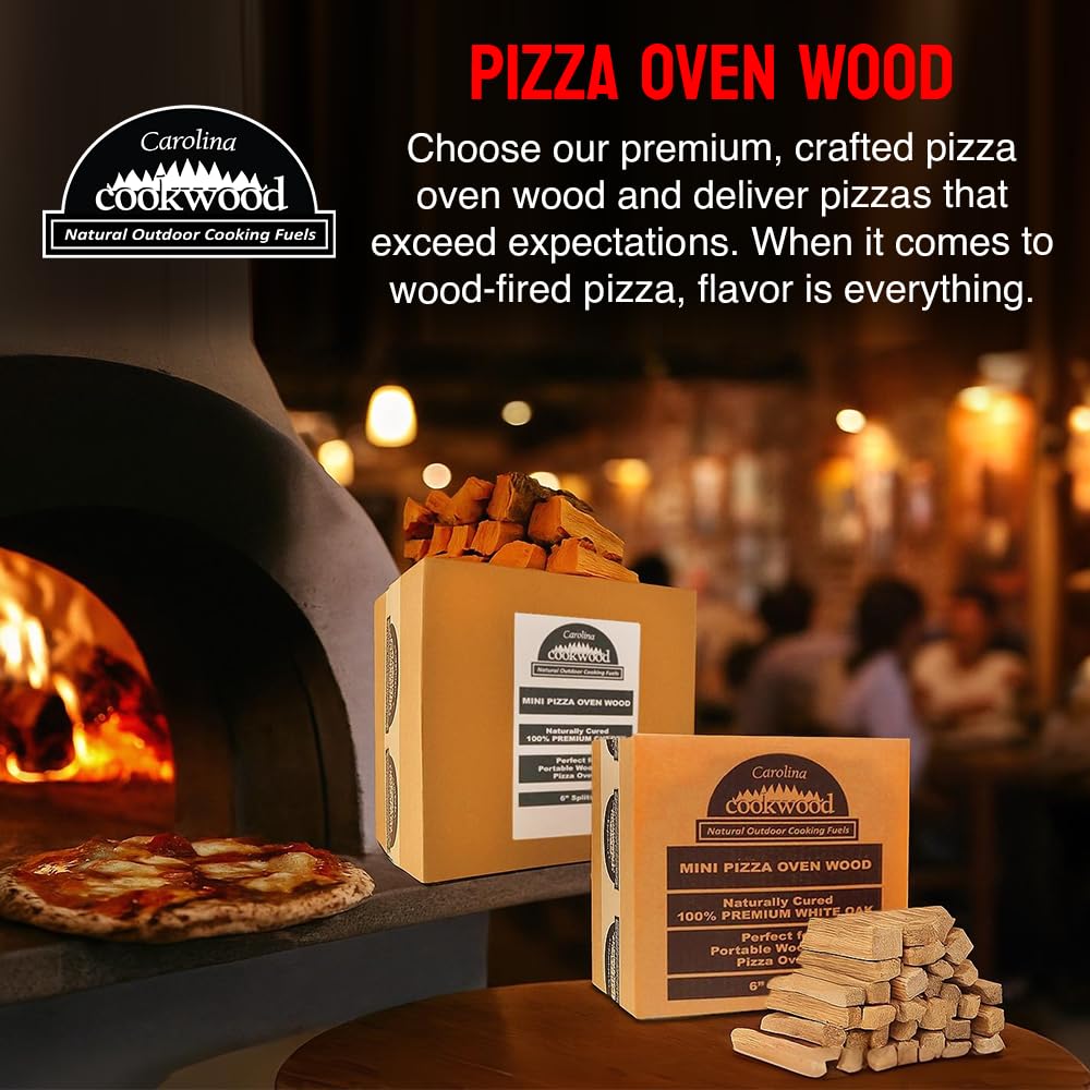 Carolina Cookwood white oak splits for 6-inch portable ovens ensure even cooking.